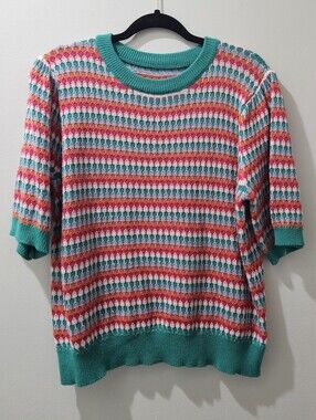 Multi-colored, Light Woven Sweater, Women's Wizards XL